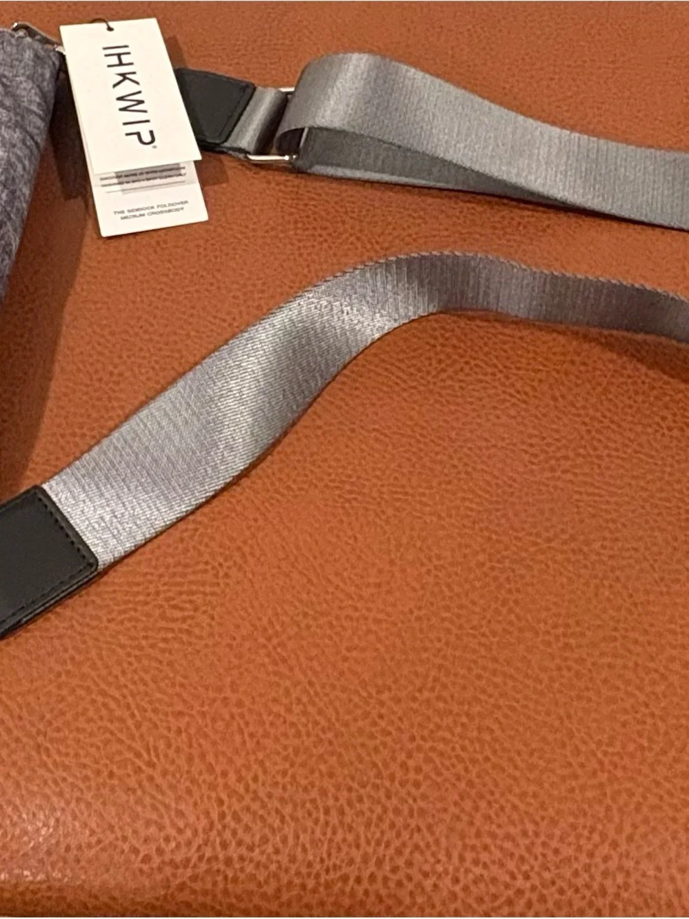 Hikwi Gray Men's Messenger Crossbody Bag